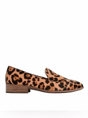 Madewell Leopard-Printed Dyed Calf Hair Pointed Toe Frances Loafers. Size 9.